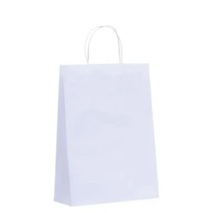 SACOLA PAPEL BRANCO 17,5X8,5X21,5 CADARCO C/10