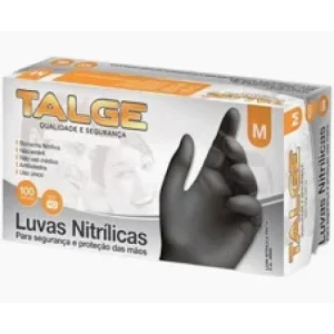 LUVA NITRILICA PRETA M C/100 - TALGE
