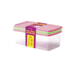 KIT 3 POTES RETANG HERMETICO PLASVALE