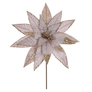 FLOR NATAL AVELUDADO ROSA CLARO 25CM - 85349006