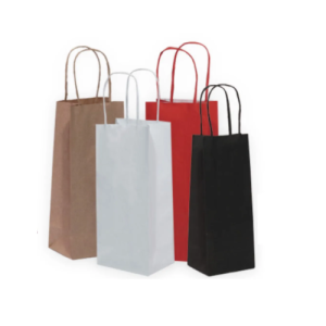 SACOLA KRAFT VERM 9,5X7,5X23 LONG NECK - C/10