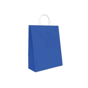 SACOLA PAPEL AZUL BIC 17,5X8,5X21,5 C/10