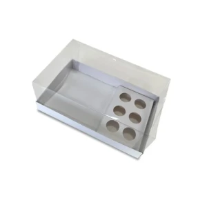 CAIXA BENTO CAKE 6 DOCES 16X25X10 DUPLA FACE
