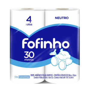 PAPEL HIG. F.S 04X30M - FOFINHO