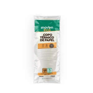 COPO PAPEL 180ML C/25 - INOVEN