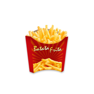 CAIXA BATATA P VERMELHA C/50