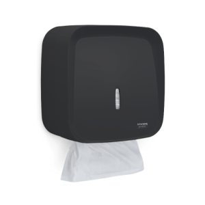 DISPENSER TOALHEIRO PRETO 2/3 DOBRAS  - INVOQ CENTER