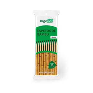 ESPETO DE BAMBU 18CM C/50 TALGE