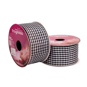 FITA XADREZ XT009 38MM COR 219 PRETO  - 10 MT