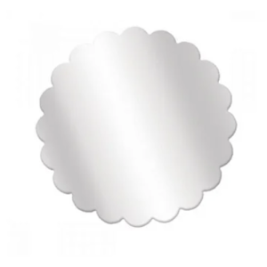 FUNDO P/BANDEJA INCOLOR BORDA LISA 9CM C/100 - 22600032