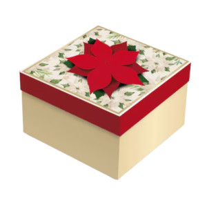 CAIXA QUAD POINSETIA 26X26X12 - 13000532