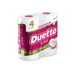 PAPEL HIG. DUETTO VELVET F.D 04X30M
