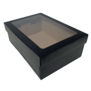 CAIXA SAPATO M PRETO 20,5X30,5X9,5