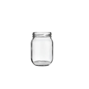VIDRO 267ML C/ TAMPA MET. BRANCA