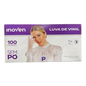 LUVA VINIL P S/PO C/100 - INOVEN