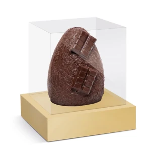 CAIXA MOLDURA P/ UM MEIO OVO LISO OURO 250 GR - 13002068