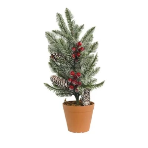 VASO GALHOS PINHEIRO & BERRIES 48CM NEV - 28965