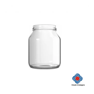 VIDRO 2370 ML C/ TAMPA MET BRANCA