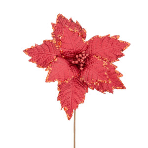 FLOR DE NATAL 43CM VERMELHO - 90258WVM