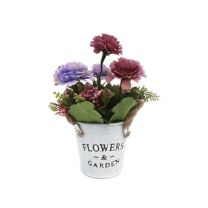 ARRANJO ART.VASO METAL FLOR MIX - 20584