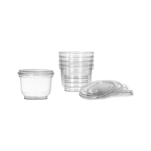 POTE C/ TAMPA 240 ML CRISTAL C/06 - TRES TRIANGULOS