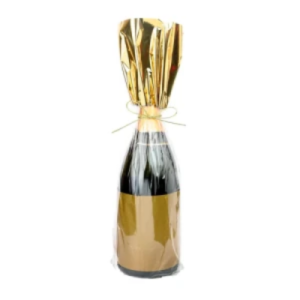 SACO POLI P/ GARRAFA 20X50 BARRADO OURO C/25 - 99062090