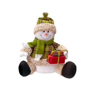 BONECO NEVE SENT PRESENTES SCOTH 36CM - 25470
