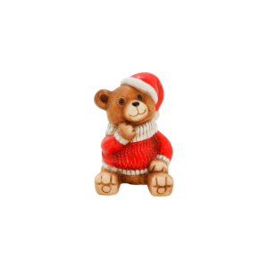 URSO SENTADO CERAM 10X9X12,5CM VM - 24987