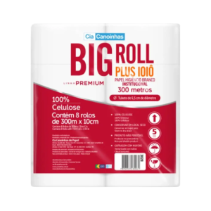 PAPEL HIG. ROLAO 08X300 - BIG ROLL IOIO