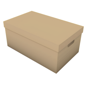 CAIXA BAU C/ TAMPA 45X28X20 KRAFT - BK-01