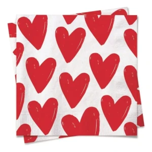 GUARDANAPO 33X33 CORACAO C/20 - 19000759