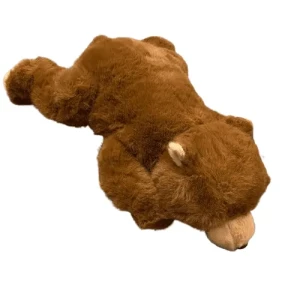 URSO PELUCIA PELUDO DEITADO 45CM MARROM - 95860