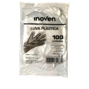 LUVA PLAST. DESCARTAVEL C/100 - INOVEN