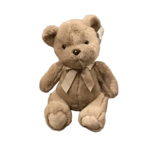 URSO DE PELUCIA PELUDO C/ LACO 30CM MARROM - 95853