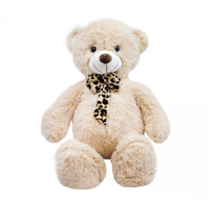 URSO DE PELUCIA PELUDO 35CM BEGE - 95793