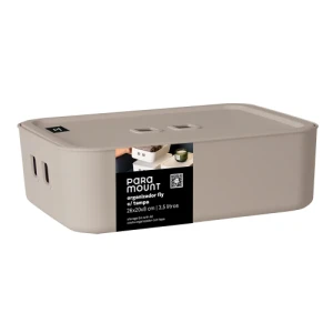 ORGANIZADOR C/ TAMPA 26X20X8 FLY 3,5L CREME PARAMOUNT