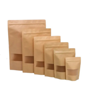 SACO ZIP 12X20 KRAFT C/ VISOR FOSCO C/50 - WC410982