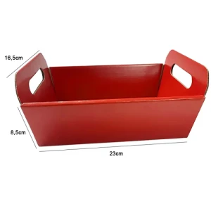 BANDEJA M VERMELHA 23X16,5X8 - 7720