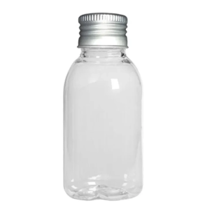 FRASCO PET CILINDRICO 60ML C/TAMPA DIF PRATA - C/10