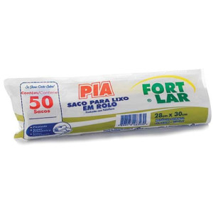 SACO LIXO ROLO BRANCO C/50 PIA