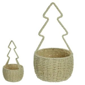NATAL CESTA DECORATIVA 30X15X10 - 80724001