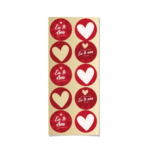 ADESIVO REDONDO TE AMO HOJE C/10 - 28110208