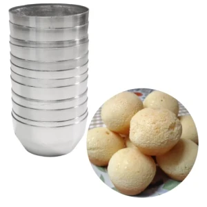 FORMA PAO DE QUEIJO C/12 ALUMINIO