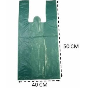 SACOLA RECICLADA 40X50 VERDE ESCURO - 4 KG