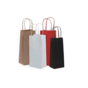 SACOLA 9,5X7,5X23 LONG NECK KRAFT C/10