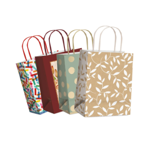 SACOLA PAPEL 21,5X15X8 - 14000340 SORTIDO