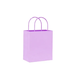 SACOLA PAPEL LILAS 13,5X8X16 C/10