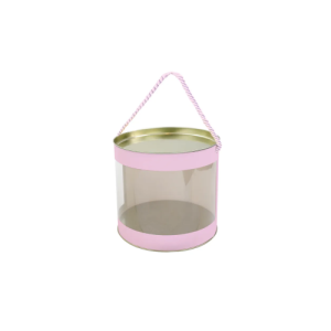 CESTA NA LATA C/ ALCA ROSA 20X22 - 18700359