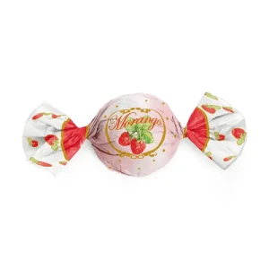 PAPEL TRUFAS 15X16 - SABORES MORANGO - C/100