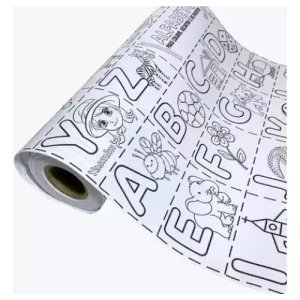 BOBINA PAPEL OFF SET KIDS ALFATETO 40CM C/ APROX 50MT